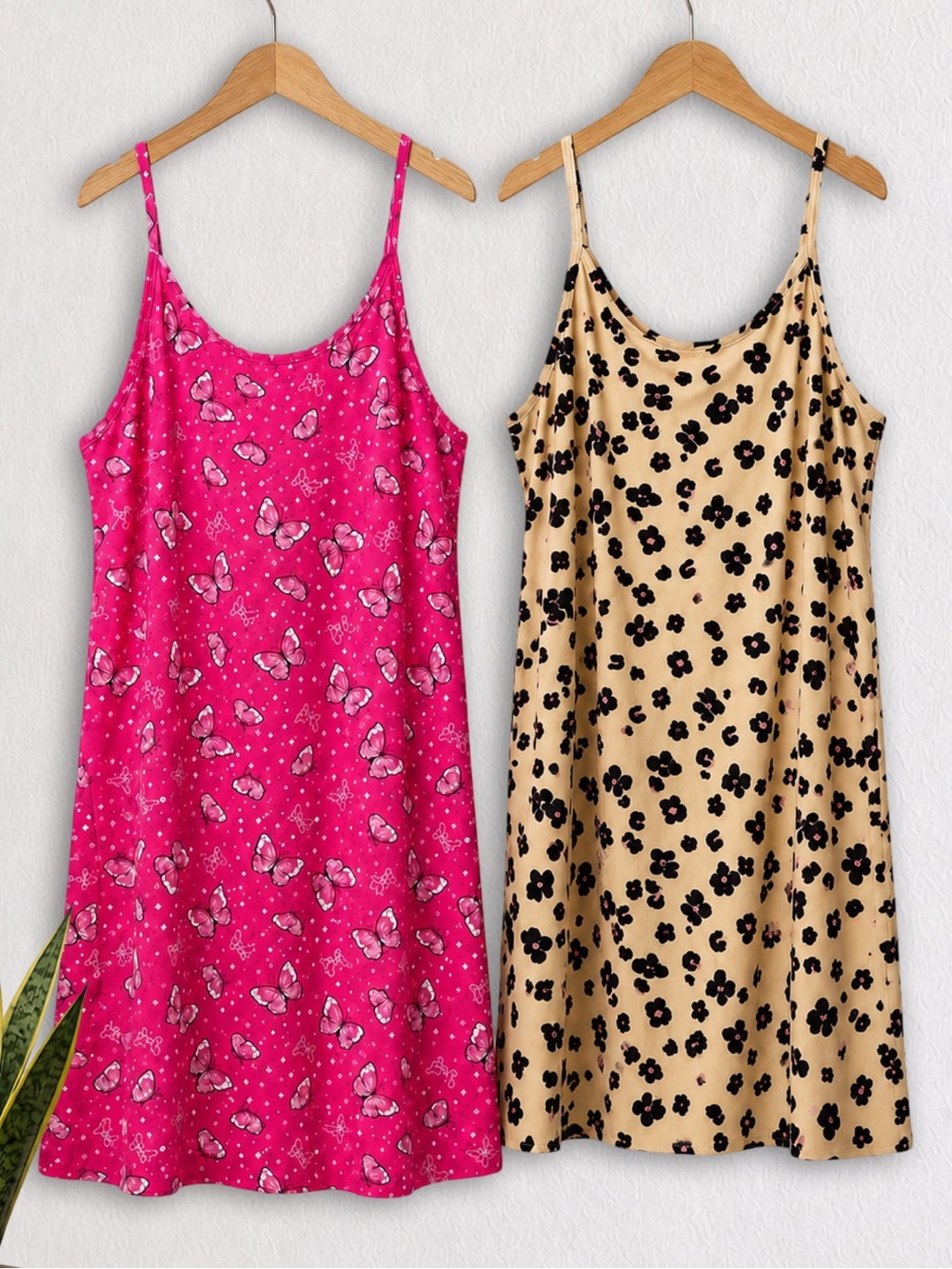 Girls Slip-On Dress Bundle – Butterfly & Floral Print Sundresses | Size 10